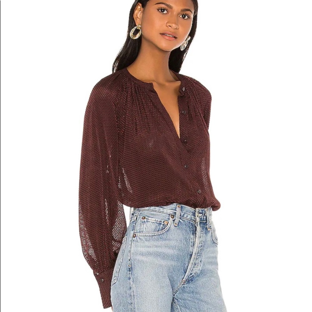 Equipment Corbette Button-Down Long-Sleeve Blouse